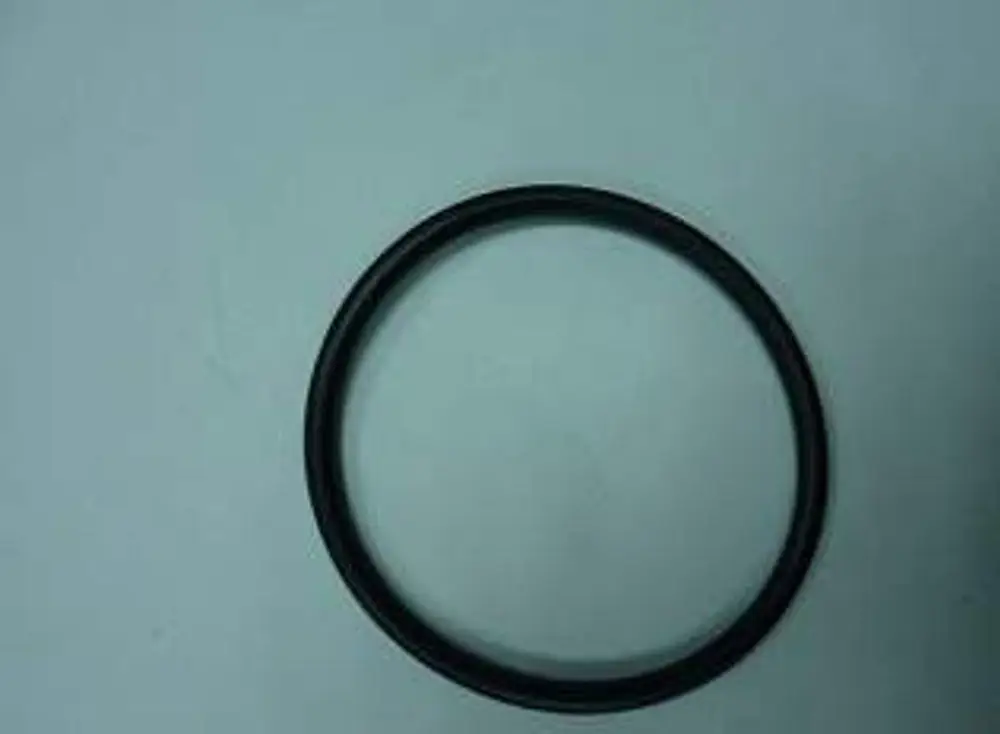 Schwarzer O-Ring auf hellem Untergrund, Hersteller Remeha, für den Einsatz in verschiedenen Abgedichtungen.